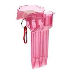 boîte transparente en plastique portable avec boucle de verrouillage rouge Boîte de rangement pour fléchettes