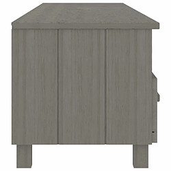 Acheter Maison Chic Meuble TV scandinave - Banc TV pour salon HAMAR Gris clair 158x40x40 cm Bois massif de pin -MN76482