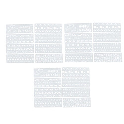 Avis 24pcs Assortiment En Plastique Modèle Dessin Pochoir Art Numéro ALPHABET