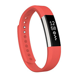 Wewoo Bracelet rouge pour Watchband Alta Watch en silicone à texture oblique, grande taille, longueur: environ 22cm 