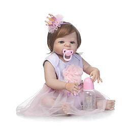 Universal Poupée bébé régénérée quai silicone souple 22/55 cm réaliste poupée jeune fille mariée. pas cher