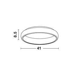 NOVA LUCE Plafonnier ALBI Blanc LED 32 W