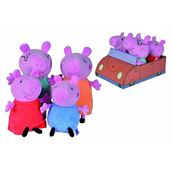 Simba tlg Familienset im Auto Peppa Pig 4 pièces Kit familial dans la voiture, 109261006