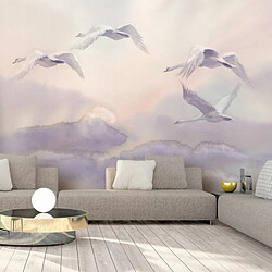 Paris Prix Papier Peint Flying Swans 105 x 150 cm