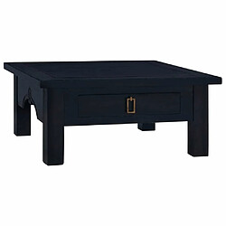 Maison Chic Tabls basse,Table Console pour salon Café noir clair 68x68x30 cm Bois d'acajou massif -MN91683