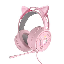 Universal Oreilles de chat mignonnes Casque sans fil avec microphone peut être contrôlé LED Enfants Filles Musique Stéréo Casque Téléphone Portable Bluetooth Casque Cadeau | 