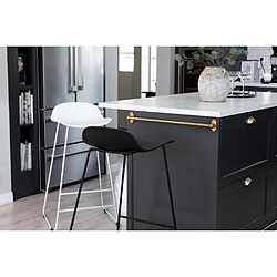 Avis Venture Home Tabouret de bar en acier et plastique Wave (Lot de 2) noir.