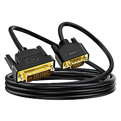 CABLING® Cordon adaptateur noir de 3 mètres DVI mâle et VGA mâle