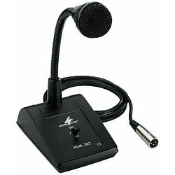 Monacor - PDM-302 - microphone PA de bureau - noir 