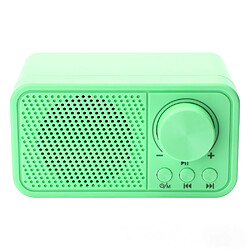 General Haut-parleur Bluetooth rétro portable, haut-parleur Bluetooth couleur Candy Cute, design rétro élégant, adorable haut-parleur pour chambre, décoration de bureau, cadeau idéal pour enfants, filles, femmes (vert)