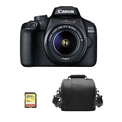 CANON EOS 4000D KIT EF-S 18-55MM F3.5-5.6 III + 32GB SD card + camera Bag