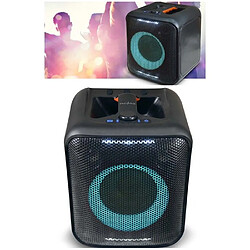 Avis NEDIS Enceinte Bluetooth SONO portable sans fil Stéréo KARAOKE TYPE JBL Effets LED TWS 150W USB MEGA BASS party