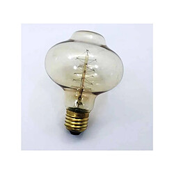 Desineo Lot de 3 ampoules vintage à filament en spirale bulb Edison E27 BR85