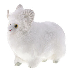 jouet animal Poupée Peluche pour chien kidsToy Jouet Poupée Chèvre en Fausse Fourrure Jeux de Simulation Cadeau d'Anniversaire pour Enfants Bébés