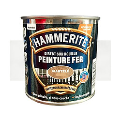 Peinture Fer Hammerite Direct sur Rouille Blanc brume Martelé 