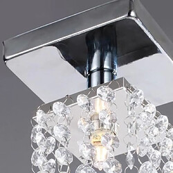 Avis Stoex G9 Mini Lustre de cristal 220-240V ampoule Vintage Pendentif Plafonnier Lampe lustre Salon Semi encastrable éclairage chromé