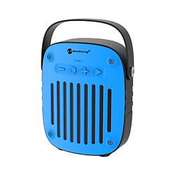 Wewoo Enceinte Bluetooth Haut-parleur portatif d'extérieur avec fonction d'appel mains libres, carte TF de soutien, USB, FM et AUX (bleu)