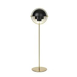 MULTI-LITE-Lampadaire H148cm noir mat laiton doré GUBI - designé par Louis Weisdorf