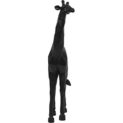 Acheter The Home Deco Factory Girafe origami en polyrésine noire 40 cm.