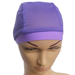 Chapeau turban extensible en maille de chapeau de crâne hijab avec capuchon de tête de bonnet pourpre