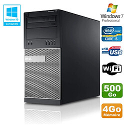 PC Tour Dell Optiplex 790 Intel Core I5 3.1Ghz 4Go Disque 500 Go DVD WIFI Win 7 · Occasion 