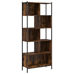 Maison Chic Bibliothèque - Armoire de livres chêne fumé 72x28x172 cm bois d'ingénierie -GKD21707