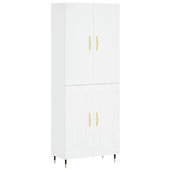 Maison Chic Buffet,Meuble de Rangement,commode pour salon,Cuisine Blanc 69,5x34x180 cm Bois d'ingénierie -MN42579