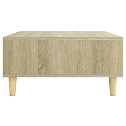 Acheter vidaXL Table basse chêne sonoma 60x60x30 cm bois d'ingénierie