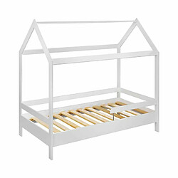 Paris Prix Lit Cabane Enfant Tymmi House 164cm Blanc Mat