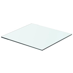 vidaXL Panneau pour étagère Verre transparent 40 x 30 cm 