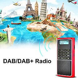 Acheter Universal Portable DAB/DAB + radio mini récepteur FM haut-parleur support carte TF clé USB recherche canal automatique avec affichage LED | radio mini