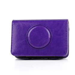 Wewoo Etui en cuir appareil photo PU de couleur unie pour Polaroid Snap Touch (Violet)