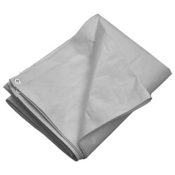 vidaXL Bâche 260 g/m² 6x6 m Gris PEHD