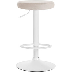 Avis Non Tabouret de bar Ponte velours blanc