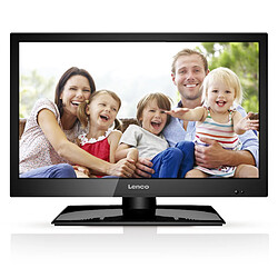 Lenco Téléviseur LED HD 19 pouces DVB-T/T2/S2/C Lecteur DVD intégré DVL-1962BK Noir