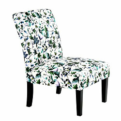 Paris Prix Fauteuil Design Imprimé Indira 92cm Beige & Vert