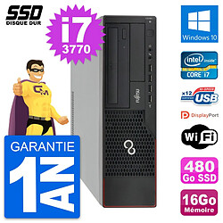 PC Fujitsu Esprimo E910 DT Intel Core i7-3770 RAM 16Go SSD 480Go Windows 10 Wifi · Occasion 