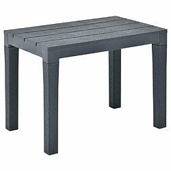 Maison Chic Lot de 2 Bancs jardin| Banc d'extérieur | Chaise Anthracite Plastique -GKD57640