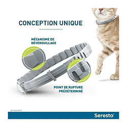 Seresto Chat - Collier Anti-Puces et Anti-Tiques pour Chats - 2 Colliers