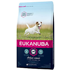 EUKANUBA Croquettes pour chien de petite race - 100% complet et équilibré - Sans arôme artificiel ajouté - Au poulet - 15kg