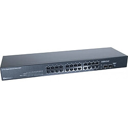 Dexlan switch 24 ports gigabit + 2 SFP fibre optique