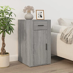 vidaXL Armoire de bureau Sonoma gris 40x49x75 cm Bois d'ingénierie 