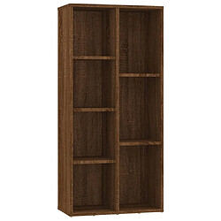 vidaXL Armoire à livres Chêne marron 50x25x106 cm