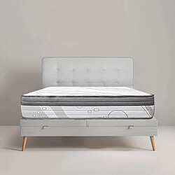 Visiodirect Matelas à ressorts ensachés ERLY, Queen Size, 160x200 cm, en mousse haute densité, Soutien ferme pas cher