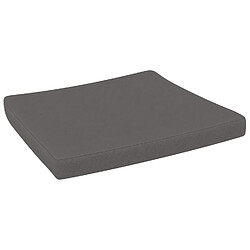 Alterego Coussin d'assise pour 'AROMA' gris foncé en matière synthétique