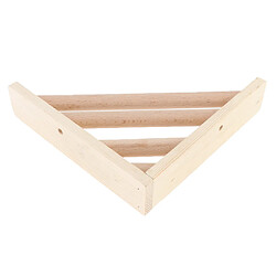 perchoir oiseaux cage exterieur interieur bois Bird Plate-Forme Perchoir Support en Bois pour Petits Animaux Étagère d'Angle 17 x 17 x 4cm