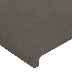 Avis vidaXL Têtes de lit 2 pcs Gris foncé 80x5x78/88 cm Velours