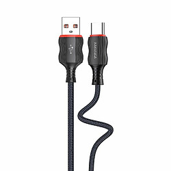 iKaku KSC-807 CHUANDA Corps en tissu Type-C Câble de charge et de données 1 m Noir 