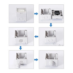 Avis Wewoo Prise IP55 extérieure étanche à double connexionprise UE