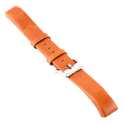 Wewoo Bracelet pour montre connectée Smartwatch en cuir brillant Fitbit Alta Orange pas cher